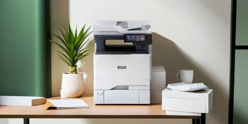 imprimante xerox sur un bureau