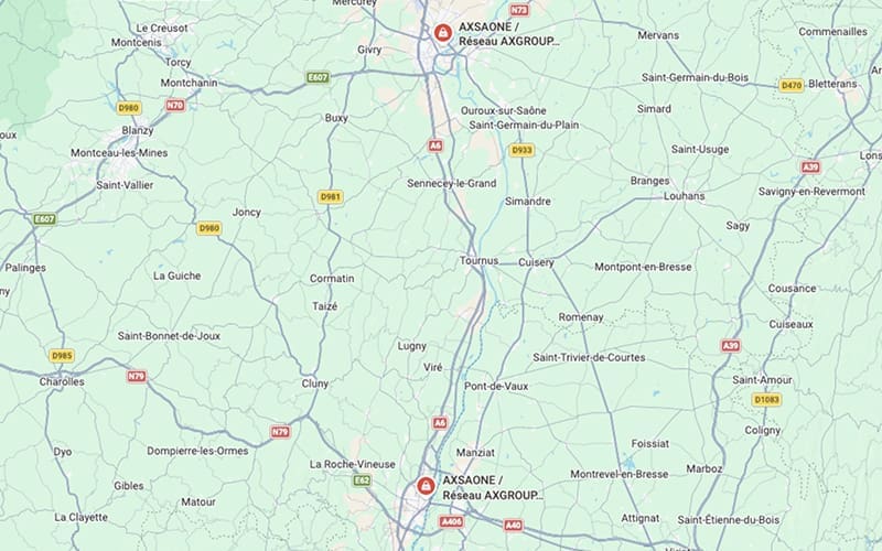 AXSAONE Emplacement de l’agence AXSAONE sur Google Maps